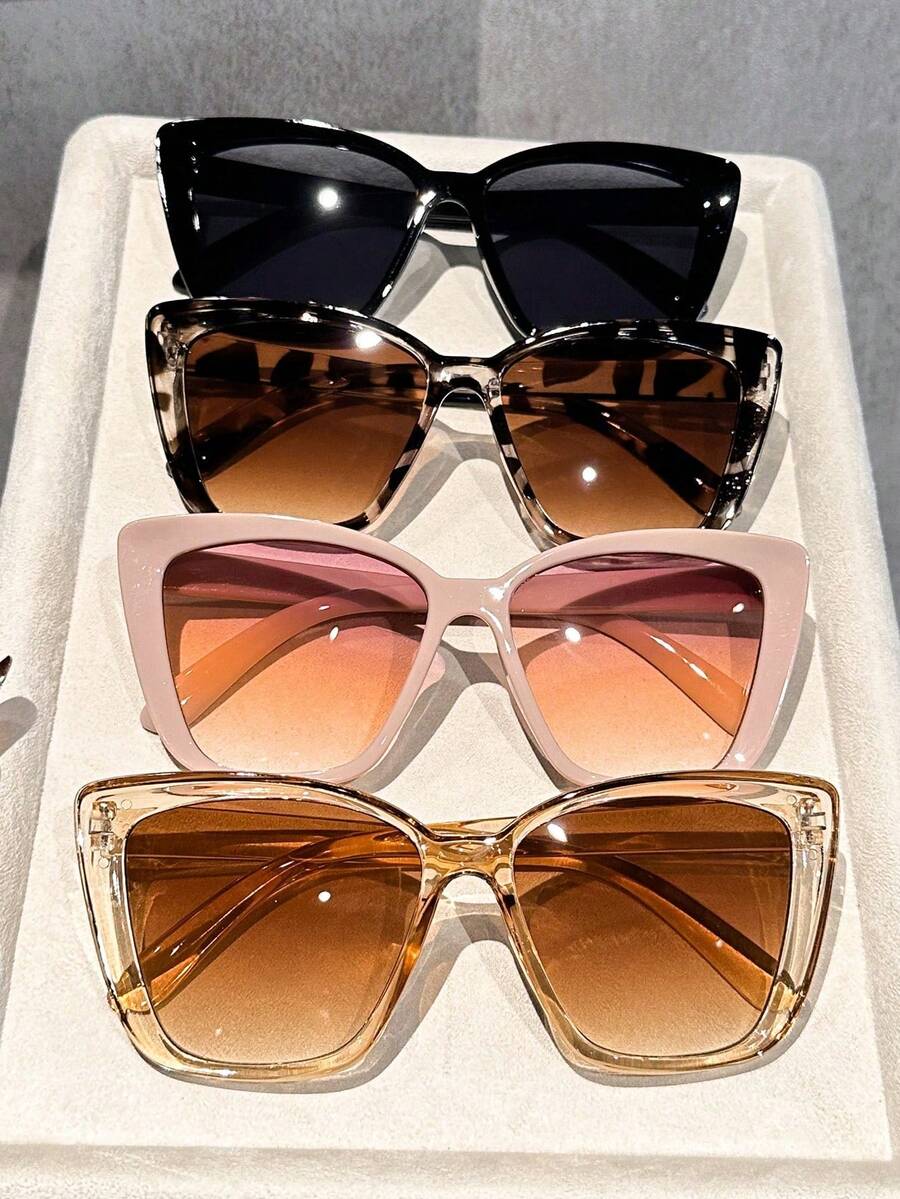 Sunglasses Cat Eye - 3/4 шт. женских очков с оправой