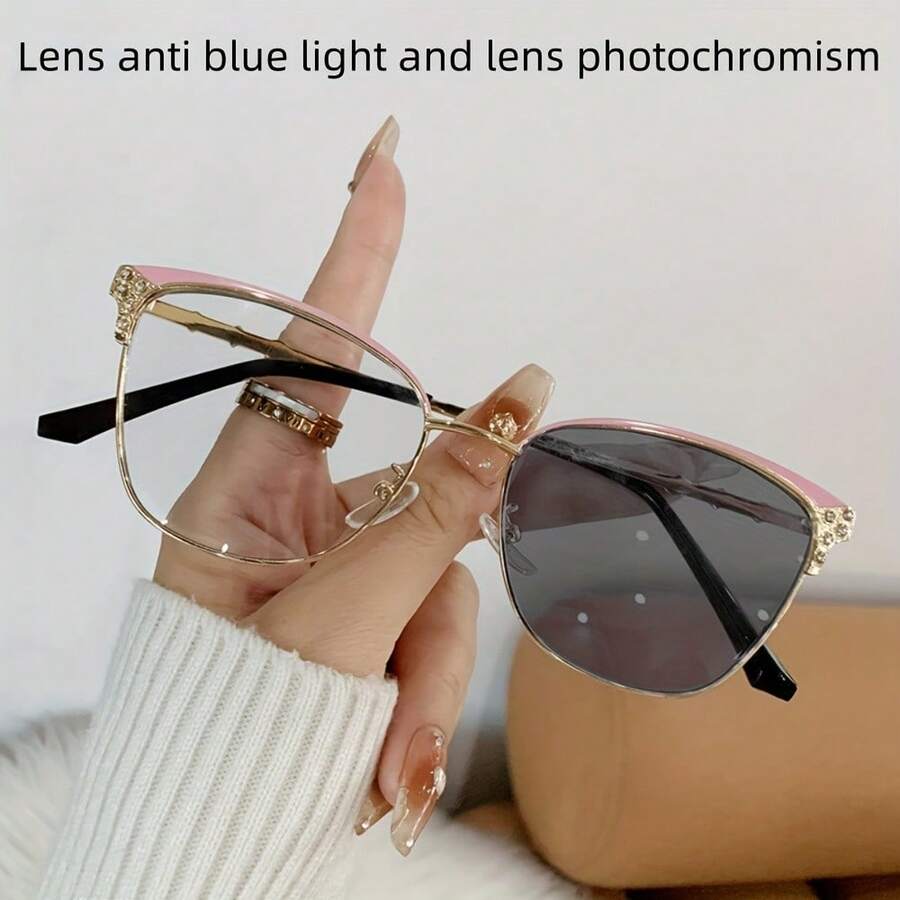 Sunglasses Cat Eye - Модные женские очки-кошачий глаз со стразами,