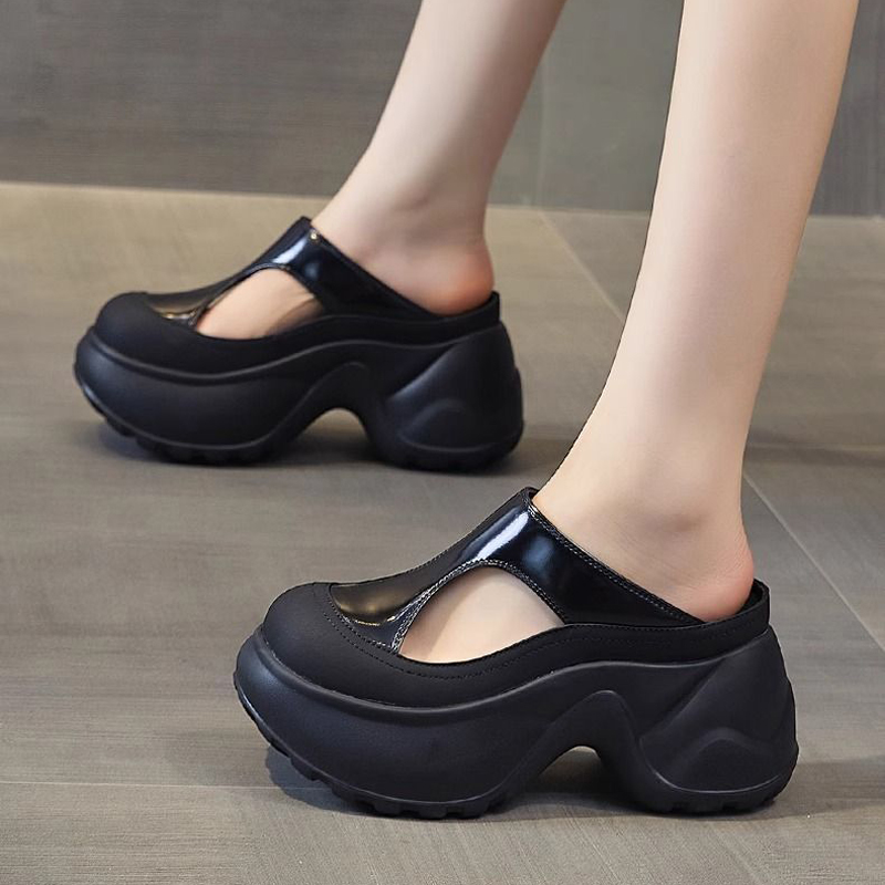 Wedge Espadrille Women - Женские домашние тапочки-сабо на платформе, пляжные