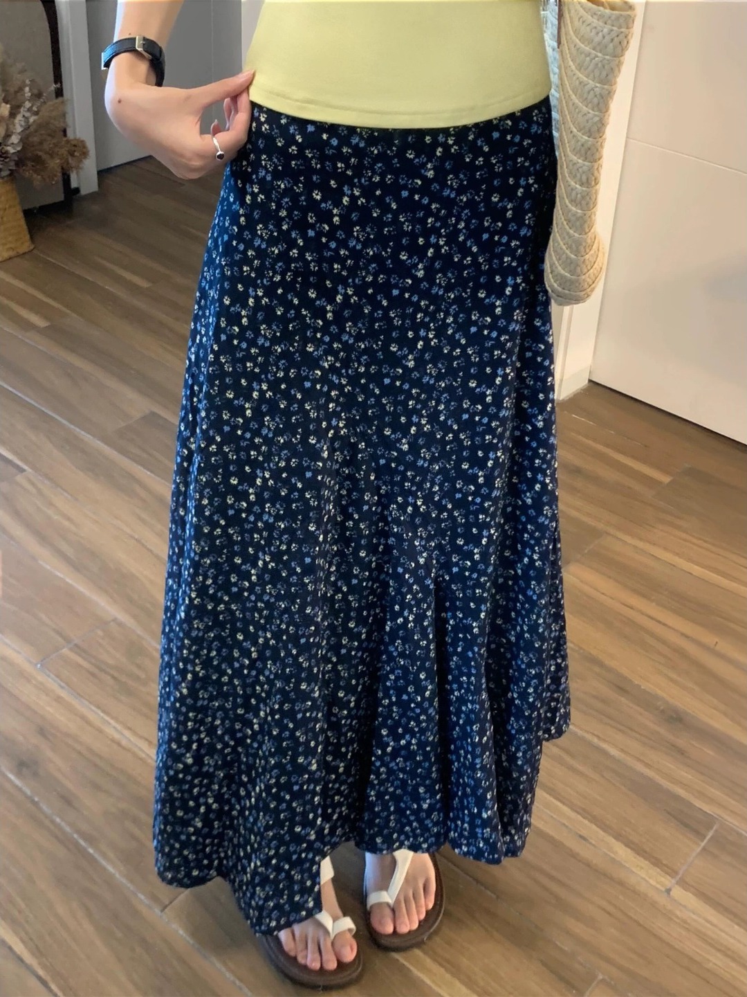 Юбка миди А-силуэта больших ра – обзор и цена Midi Skirt Floral