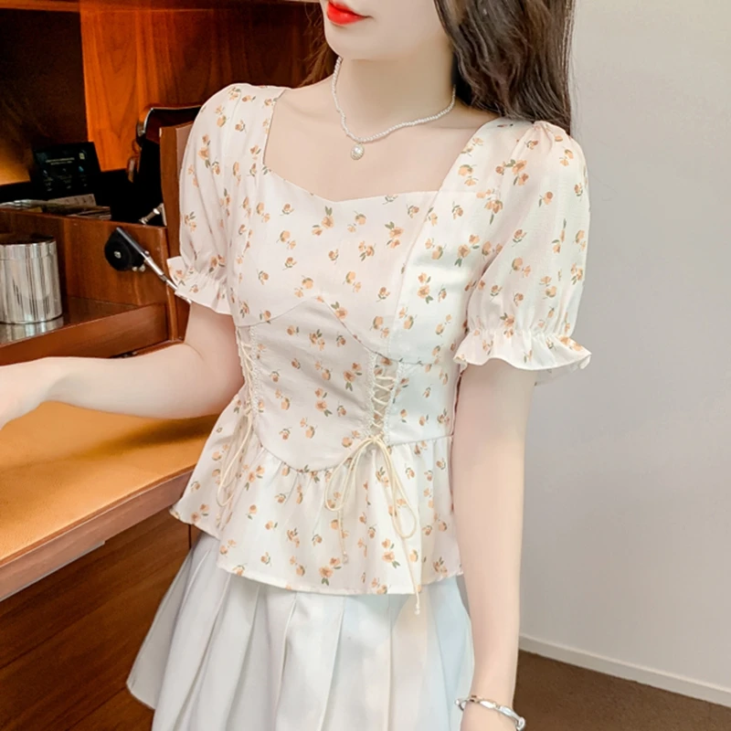 Винтажные летние блузки с прин – обзор и цена Romper Floral Print