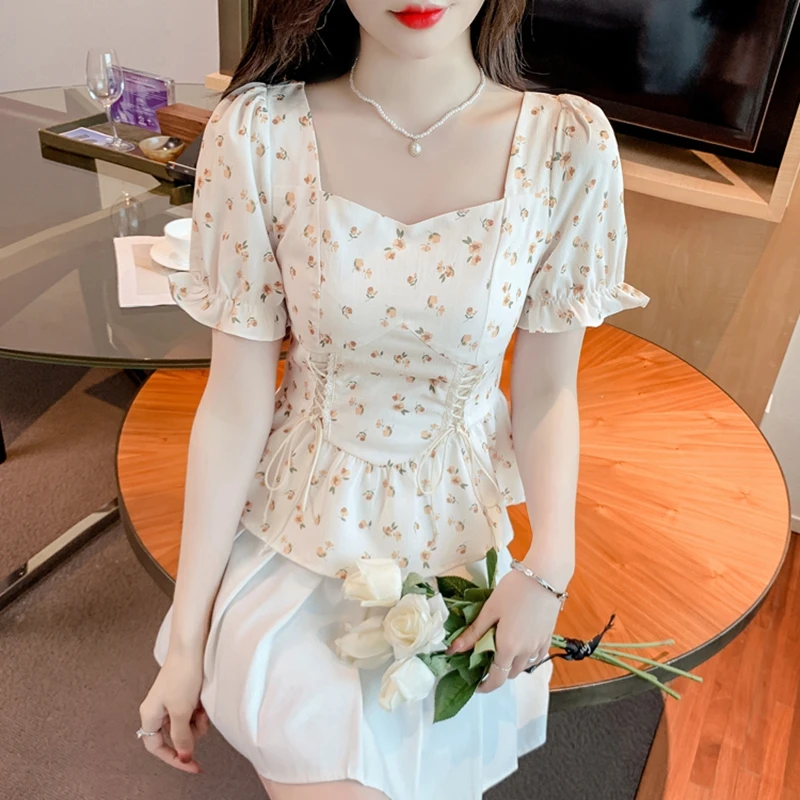 Винтажные летние блузки с прин – обзор и цена Romper Floral Print