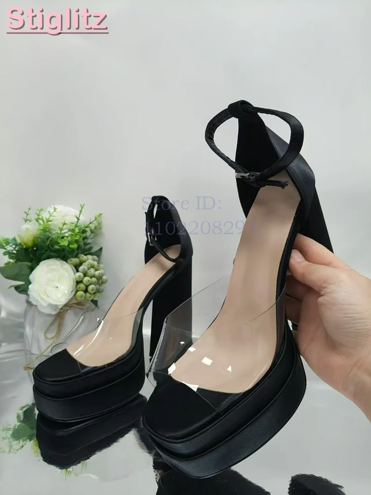Светло-голубые атласные босоно – обзор и цена Sandal Strappy Heeled